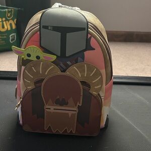 Loungefly Brown and Pink Backpack